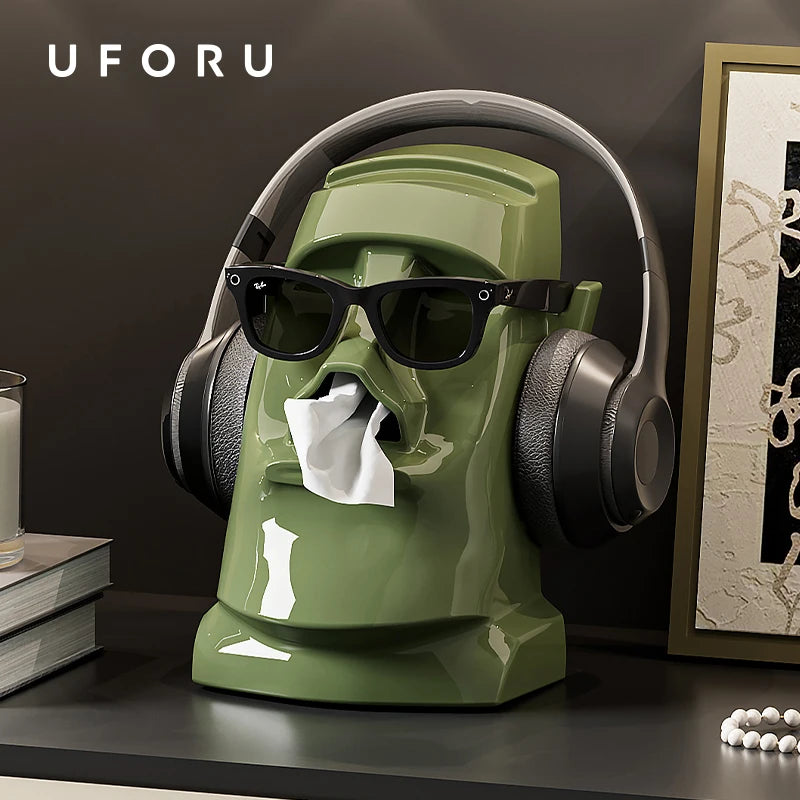 UFORU Household Desktop Storage Box, Multi-Purpose Storage Rack for Glasses Paper Tissue, Kitchen Accessories Desk Organizer